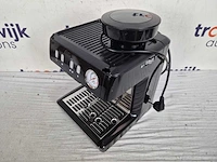 Solis grind & infuse compact 1018 pistonmachine - espressomachine - geschikt voor pads - rvs zwart - afbeelding 4 van  4