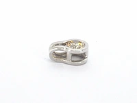Solitaire hanger met een natuurlijke briljant geslepen diamant, excl. ketting - afbeelding 6 van  9