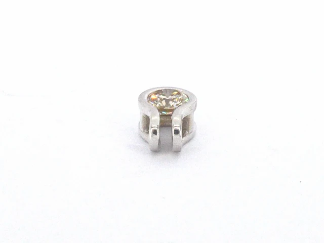 Solitaire hanger met een natuurlijke briljant geslepen diamant, excl. ketting - afbeelding 7 van  9