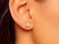 Solitaire oorbellen met natuurlijke diamanten 2.33 carat - afbeelding 11 van  11