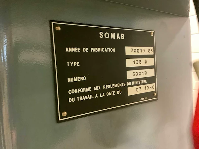 Somab 135a polijstmachine - afbeelding 7 van  11