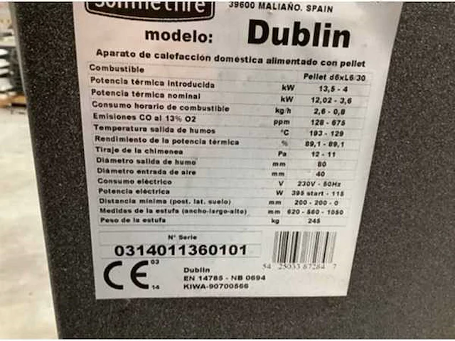 Sommetfire dublin pelletkachel - afbeelding 9 van  21