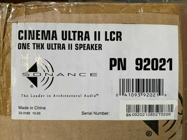 Sonance cinema ultra ii lcr speaker - afbeelding 5 van  5