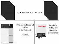 Sonnenstromfabrik - set van 12 zonnepanelen met hybride omvormer en 7,1 kwh batterij - afbeelding 1 van  25