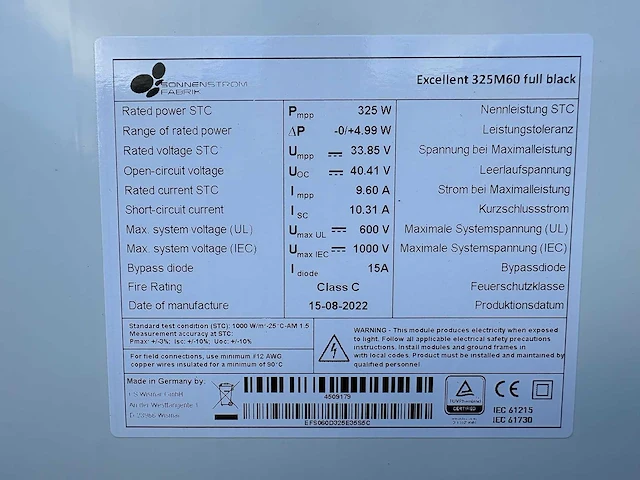 Sonnenstromfabrik - set van 6 zonnepanelen (325 wp) - solax 2.0k omvormer - afbeelding 7 van  11