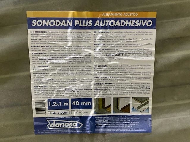 Sonodan plus autoadhesivo akoestische isolatie (48m2) - afbeelding 11 van  20
