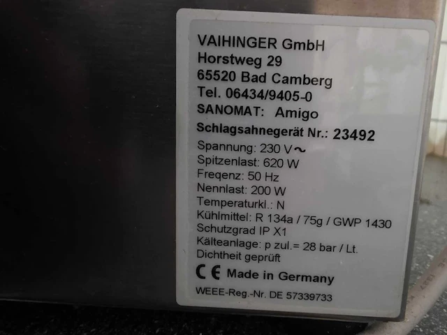 Sonomat - amigo - slagroommachine - afbeelding 5 van  6