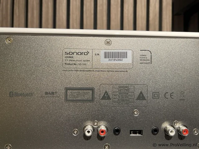 Sonoro 2.1 stereo music system internetradio type lounge - afbeelding 2 van  5