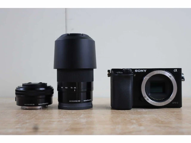 Sony - alpha 6000 - 16-50mm f/3.5-5.6 + 55-2 - fotocamera - afbeelding 1 van  9