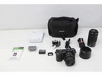 Sony alpha 6000 + 16-50mm f/3.5-5.6 + 55-2 systeemcamera zwart - afbeelding 2 van  3