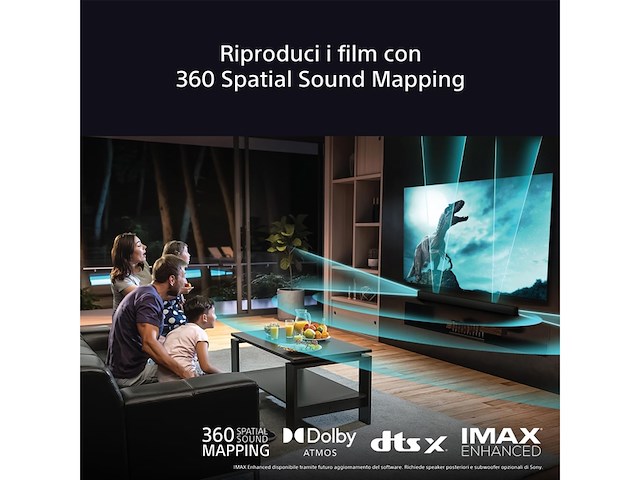 Sony bravia theatre bar 9 dolby atmos soundbar 13 luidsprekers wifi bluetooth 360 zwart - afbeelding 2 van  4