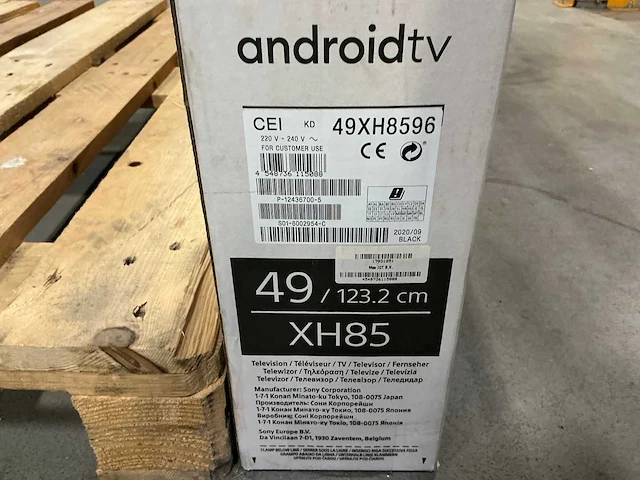 Sony bravia xh85 tv 49’’ - afbeelding 3 van  3