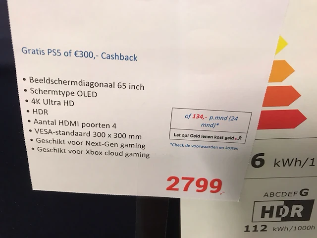 Sony bravia xr a8l televisie - afbeelding 4 van  4
