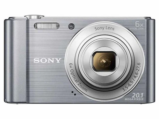 Sony cybershot dsc-w810 - zilver - afbeelding 1 van  4