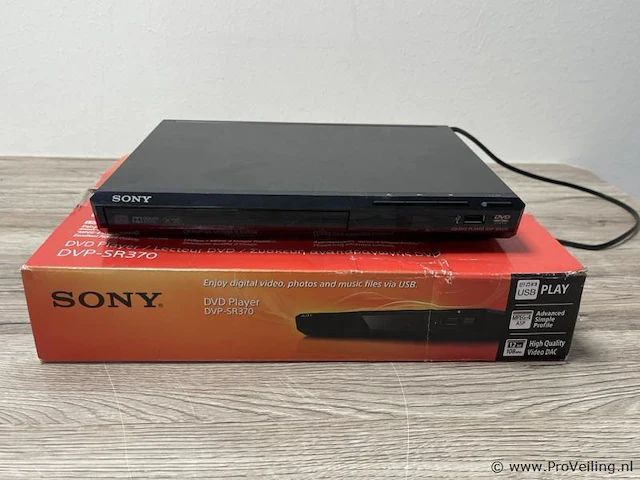 Sony dvd-speler met usb-connectiviteit type dvp-sr370 - afbeelding 1 van  4
