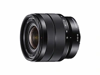 Sony e 10-18mm f/4.0 oss camera lens zwart