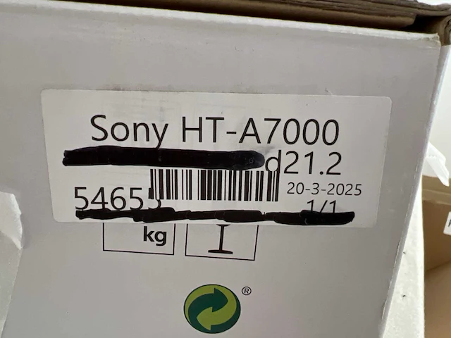 Sony ht-a7000 - dolby atmos soundbar - 7.1.2 - zwart - afbeelding 3 van  6