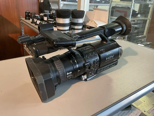 Sony hvr-z1u videocamera in koffer - afbeelding 1 van  6