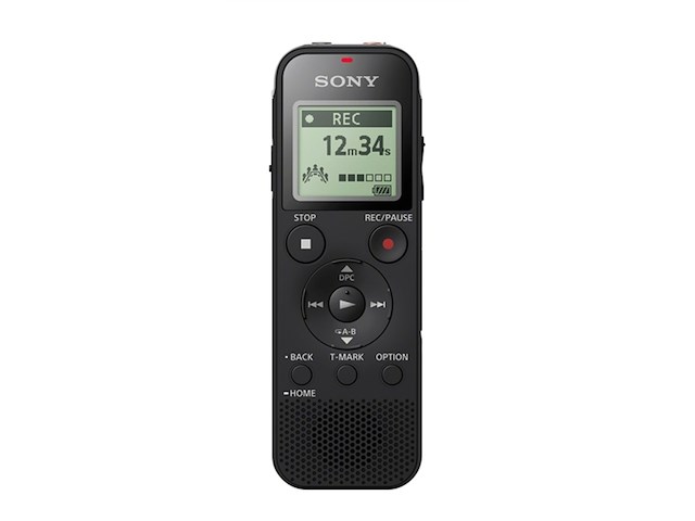 Sony icd-px470 digitale breedband-stereo mp3-voicerecorder met ingebouwde s-microfoon usb 4 gb geheugen sd-geheugensleuf en 55 uur opnametijd - afbeelding 1 van  1