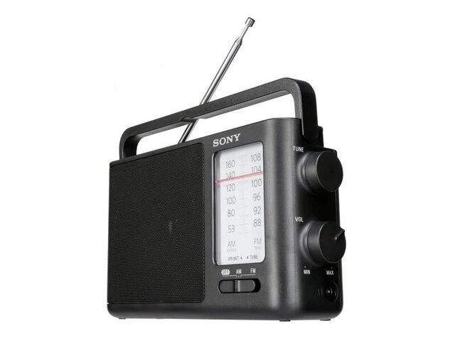 Sony icf-506 transistorradio vhf (fm) zwart - afbeelding 2 van  2