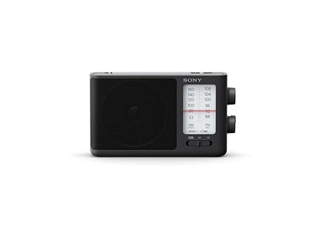 Sony icf-506 transistorradio vhf (fm) zwart - afbeelding 1 van  2
