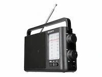 Sony icf-506 transistorradio vhf (fm) zwart - afbeelding 2 van  2