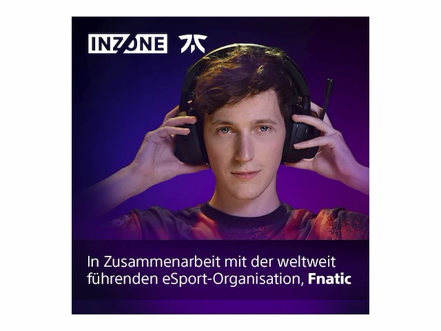 Sony inzone h5 draadloze game koptelefoon zwart - afbeelding 2 van  4