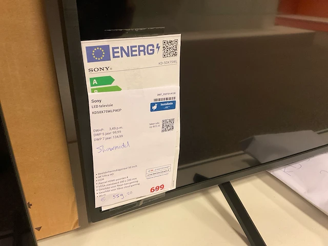 Sony kd-50x75wl televisie - afbeelding 3 van  3