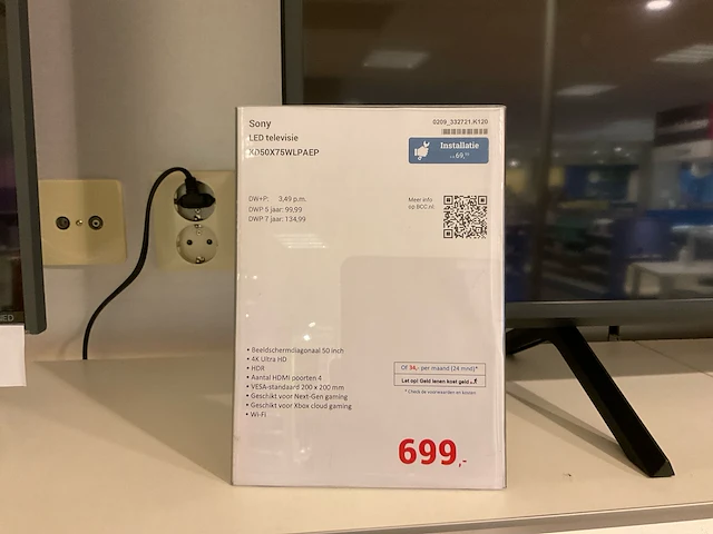Sony kd50x75wlpaep televisie - afbeelding 3 van  6