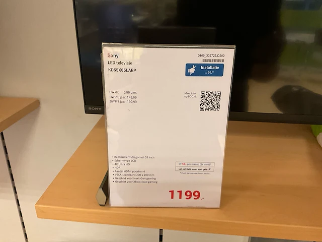 Sony kd55x85laep televisie - afbeelding 4 van  6