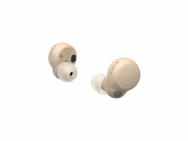 Sony linkbuds s draadloze oordopjes met noise cancelling ecru - afbeelding 2 van  3