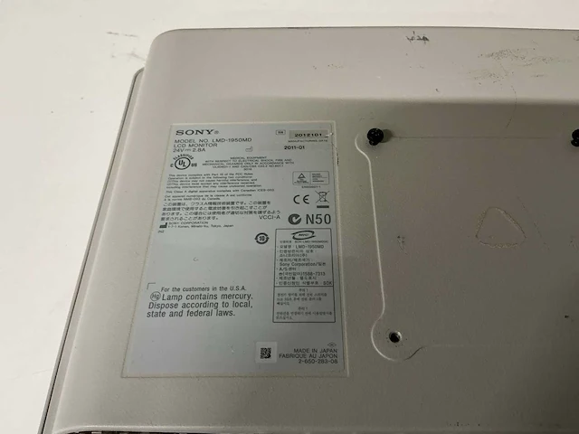 Sony lmd-1950md monitor (3x) - afbeelding 4 van  6