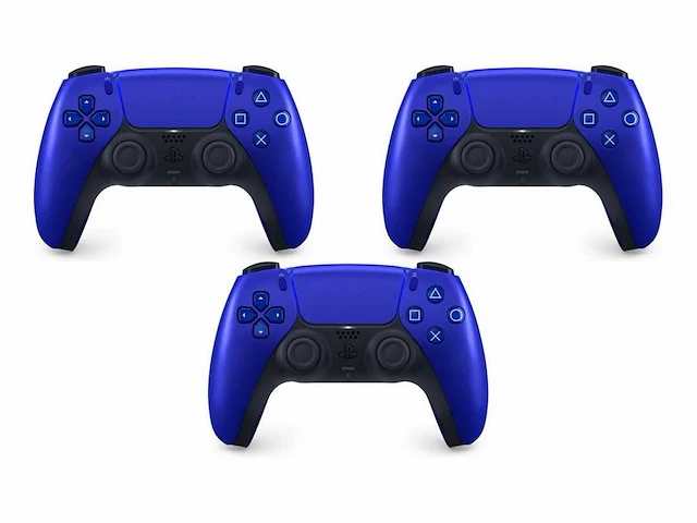 Sony playstation controller - ps5 - kobalt blauw (3x) - afbeelding 1 van  2