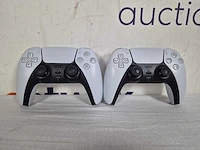 Sony playstation controller - ps5 - wit (2x) - afbeelding 2 van  2