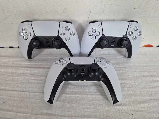 Sony playstation controller - ps5 - wit (3x) - afbeelding 2 van  2