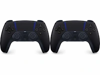 Sony playstation controller - ps5 - zwart (2x) - afbeelding 1 van  2
