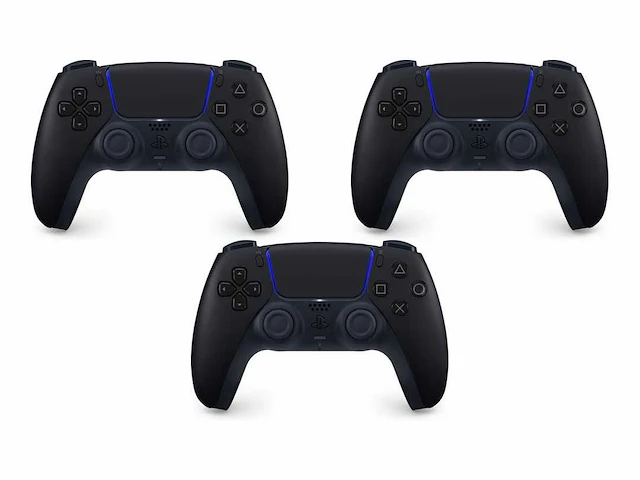 Sony playstation controller - ps5 - zwart (3x) - afbeelding 1 van  2