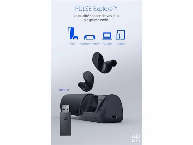 Sony playstation pulse explore draadloze oordopjes midnight zwart - afbeelding 3 van  5