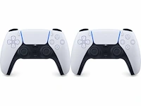 Sony ps5 dualsense draadloze controller - wit (2x) - afbeelding 1 van  2