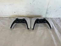 Sony ps5 dualsense draadloze controller - wit (2x) - afbeelding 2 van  2