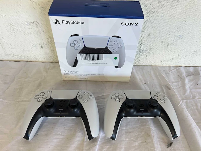 Sony ps5 dualsense draadloze controller - wit (3x) - afbeelding 2 van  2