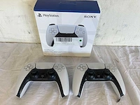 Sony ps5 dualsense draadloze controller - wit (3x) - afbeelding 2 van  2