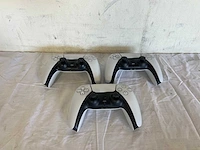 Sony ps5 dualsense draadloze controller - wit (3x) - afbeelding 2 van  2