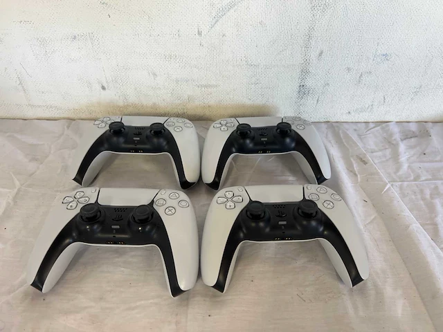 Sony ps5 dualsense draadloze controller - wit (4x) - afbeelding 2 van  2