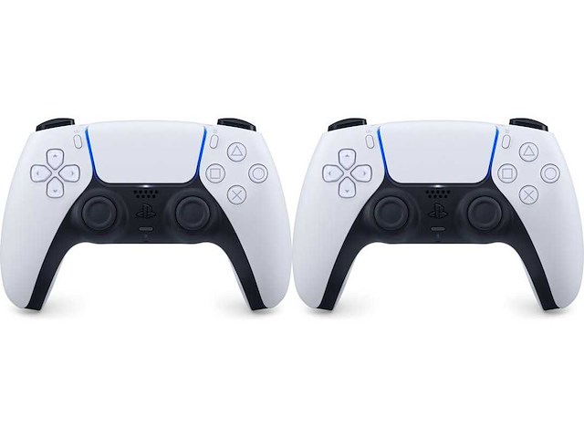 Sony ps5 dualsense draadloze controller - wit + sony ps5 dualsense draadloze controller - wit - afbeelding 1 van  1