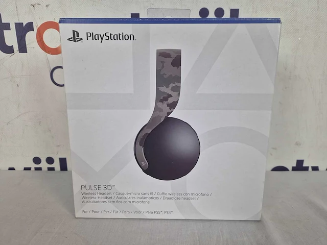 Sony ps5 pulse 3d draadloze headset - grey camo - ps4/ps5 - afbeelding 2 van  2