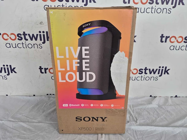 Sony srs-xp500 - bluetooth partybox - zwart - afbeelding 2 van  2
