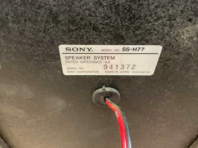 Sony ss-h77 speaker (2x) - afbeelding 5 van  5