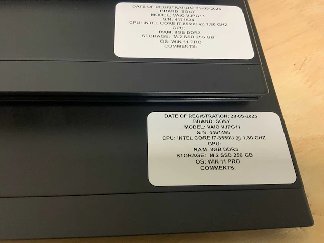 Sony vaio vhpg11 laptop (3x) - afbeelding 2 van  7