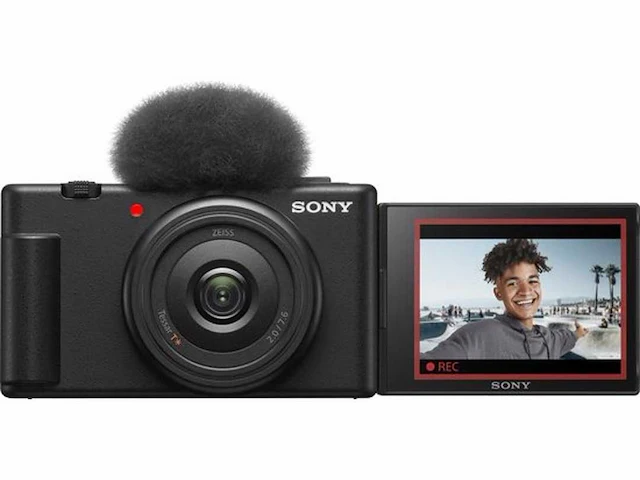 Sony vlog camera zv-1f - compactcamera - vlogcamera - + windscherm - afbeelding 1 van  3